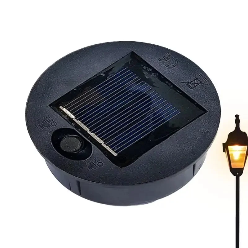 Couvercle de panneau solaire étanche de remplacement de lumière solaire de 7/10cm, marche/arrêt automatique, pièce de réparation de lanterne de jardin pour cour et Patio
