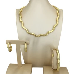 Yuminglai Dubai Fine Jewlery Classic Simple Jewelry Sets for Women FHK14074