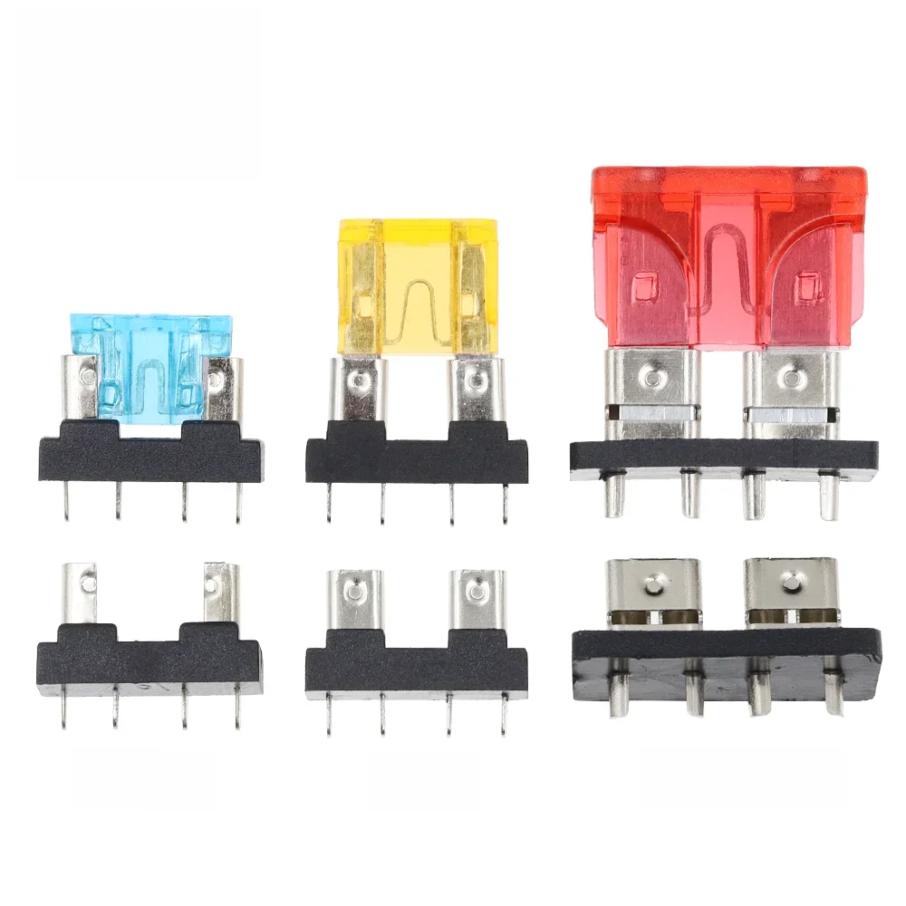 10PCS Uchwyt bezpiecznika samochodowego Płytka PCB Standard Mini Micro Small Blade Auto Automotive Boat 32V For PCB Board Safety Clip Insertion Typ — zdjęcie 2