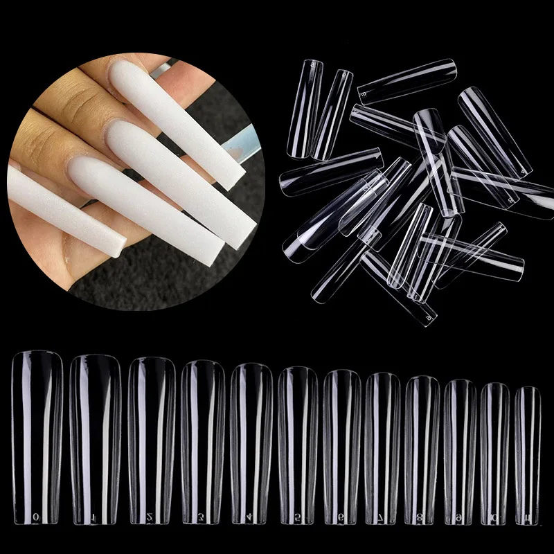 Extension False Nails Art Tips Acrylic Fake Finger UV Gel Polish Mold Sculpted Full Cover Press on Nails Manicures Supplies Tool