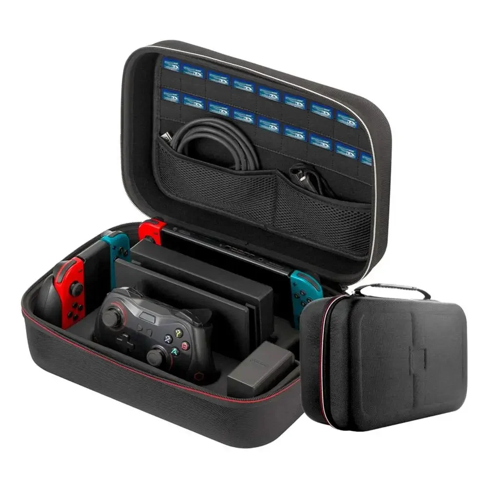 Tragetasche für Nintendo Switch, Reisekoffer für Nintendo Switch-Zubehör mit großer Kapazität