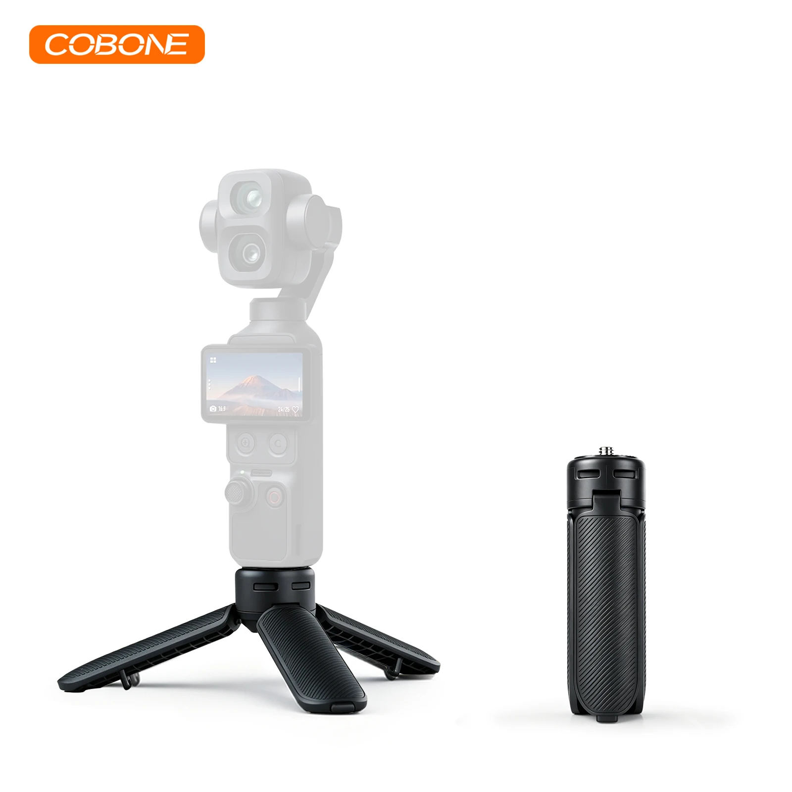 cobone-xiletu-mini-tripe-leve-2-em-1-com-abertura-automatica-e-parafuso-1-4-para-cameras-dji-pocket-3-4-4pro-e-insta360-de-acao-e-panoramicas