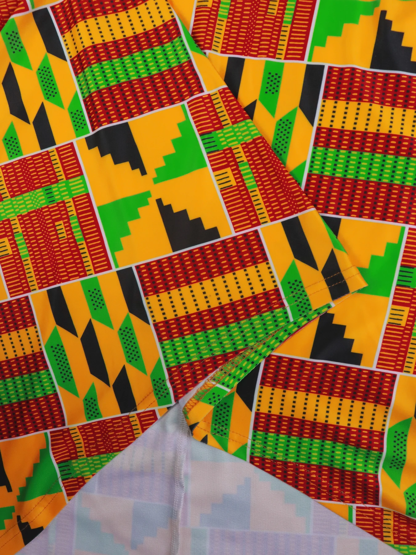 مقاس كبير، ملابس أوروبية وأمريكية متعددة الألوان منقوشة بطباعة هندسية، مجموعة سراويل عصرية واسعة الساق، مريحة في الارتداء،