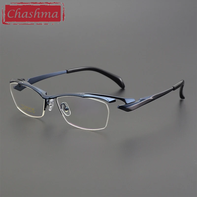 

Chashma Men Pure Titanium Delicate Prescription Glasses Frame Big Face 57mm Lens Top Quality Eyeglasses 145mm Temple Eyewear