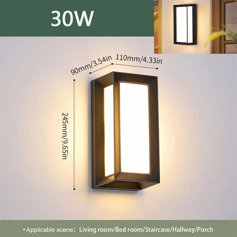 Other Led Outdoor Wand Licht Wasserdicht IP66 Motion Sensor Led Außen Beleuchtung Veranda Lichter Balkon Garten Lichter Außen Wand Lampe 4
