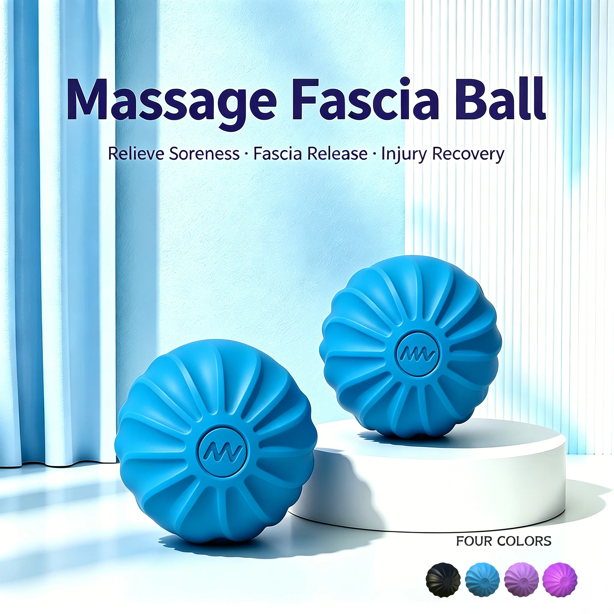 Mini Electric Vibrating Massage Ball – 10-Speed ​​Adjustable Fitness & Yoga Massage Ball for Muscle Relaxation; Suitable for Pal
