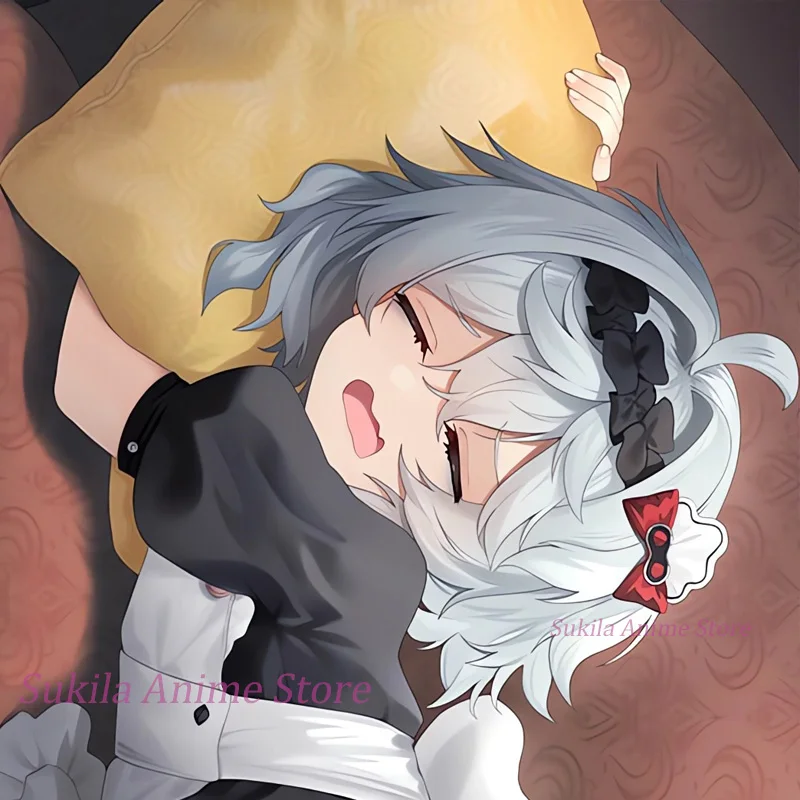 Dakimakura Mechty Girls Frontline Anime غطاء وسادة للجسم مطبوع على الوجهين غطاء وسادة بالحجم الطبيعي #2