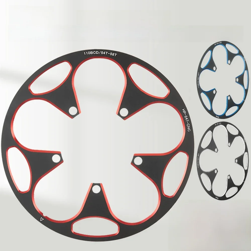 AliExpress VXM Road Bicycle 110BCD Aluminum Crankset Chainwheel Protection Cover Single Disc Gear Protector Plate 48-52T 54T-58T Bike Parts
