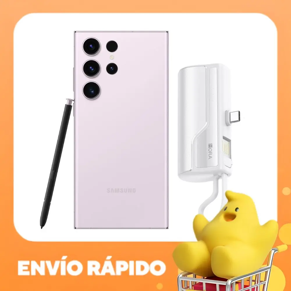 جالاكسي S23 الترا باور بنك مجدد ، باور بنك صغير ، ، جي بي ، ليلك