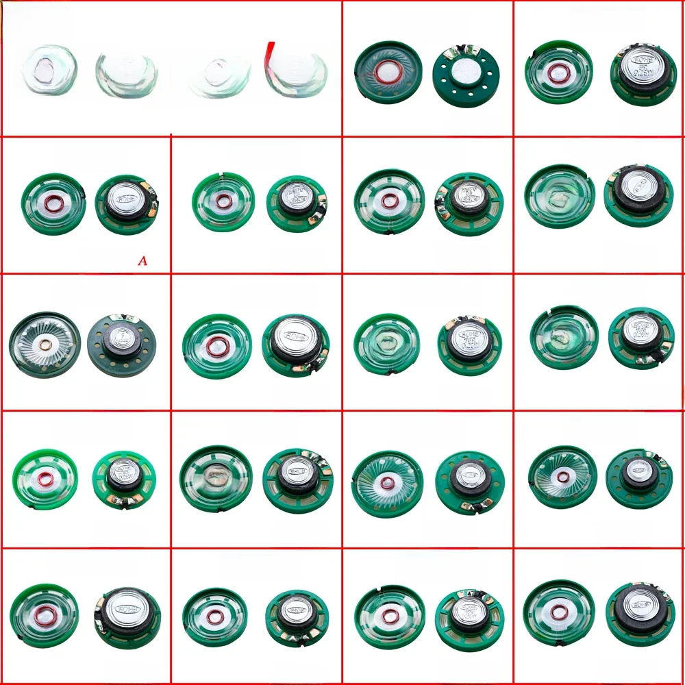 2 Stück 8 Ohm 0,25W 0,5W 16 Ohm 32 Ohm Lautsprecher 8R 16R 32R 20mm 21mm 23mm 27mm 29mm 36mm 40mm Durchmesser Lautsprecher