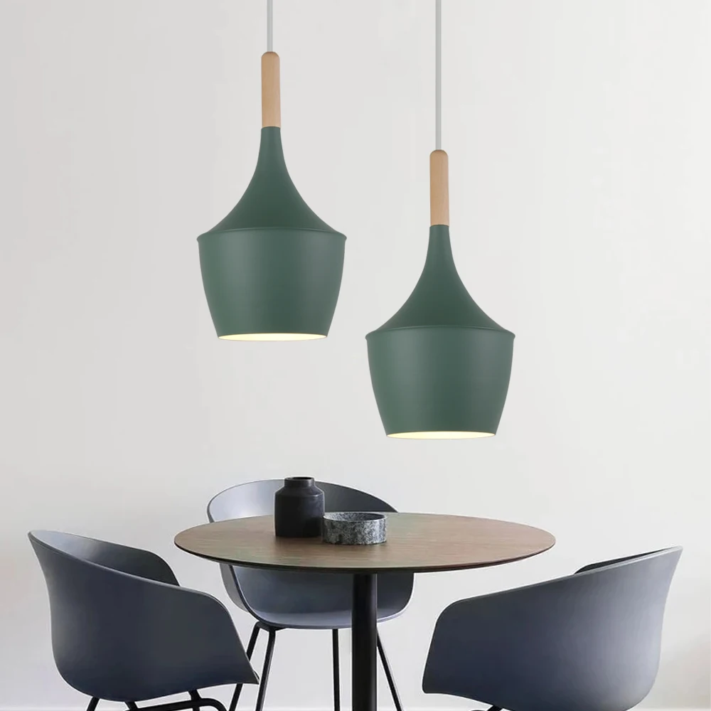 Creative LED Pendant Lamp Single Three-head Nordic Musical Instrument Retro Art Cafe Bar Modern Simple Small Hanging Lights