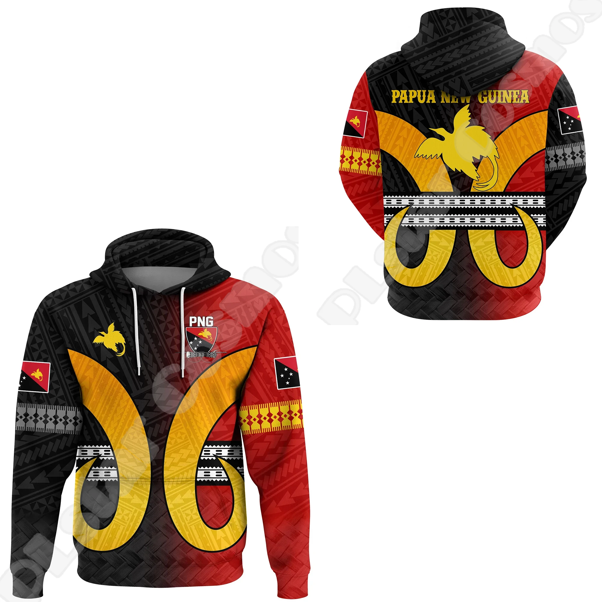 

NewFashion Islands Country Flag Papua New Guinea Culture Tribal Tattoo Retro 3DPrint Pullover Harajuku Casual Hoodies Jacket MA1