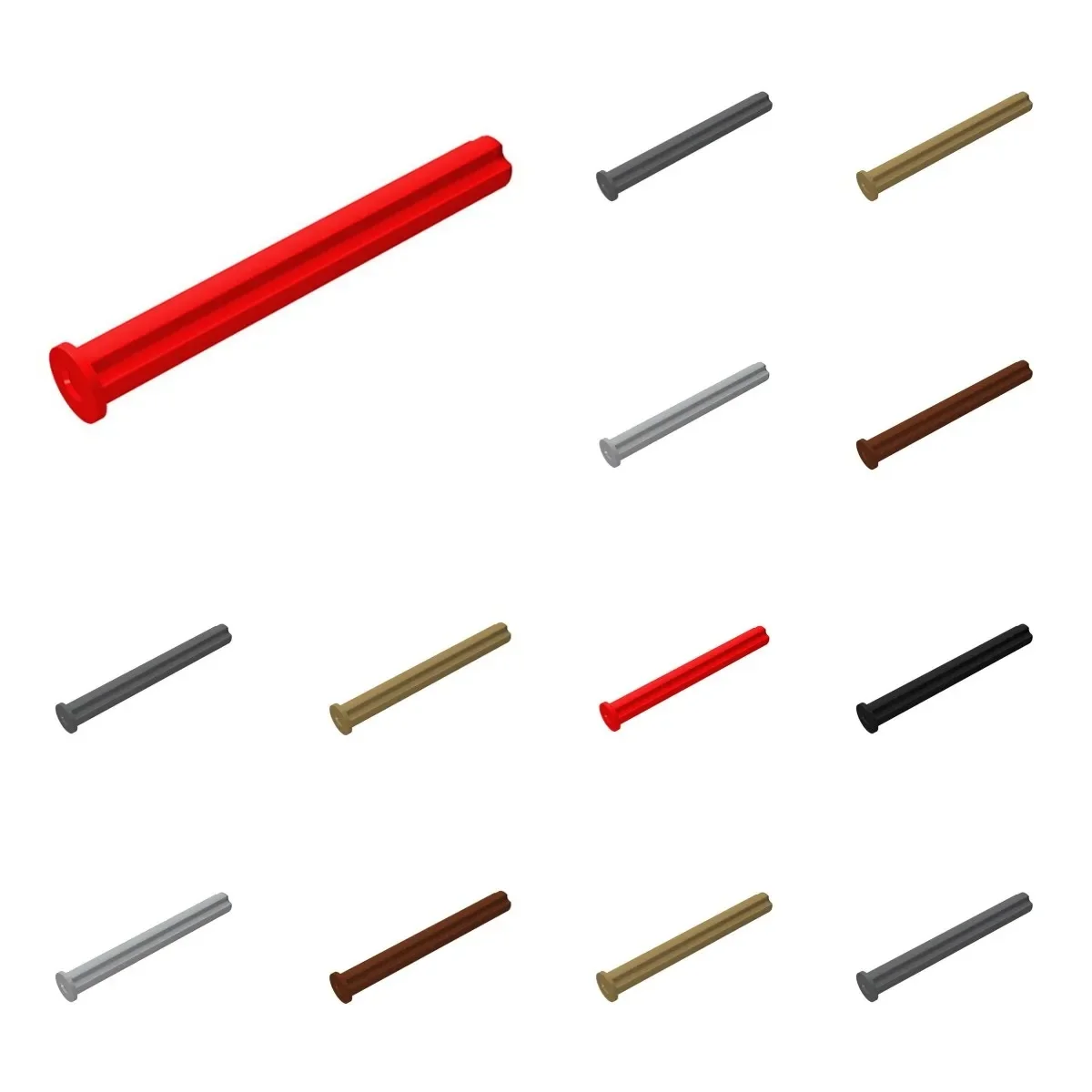 Blocs de construction 15462, axe technique 5L avec briques d'arrêt, jouet modulaire en vrac pour MOC technique, bricolage, 50 pièces, vente