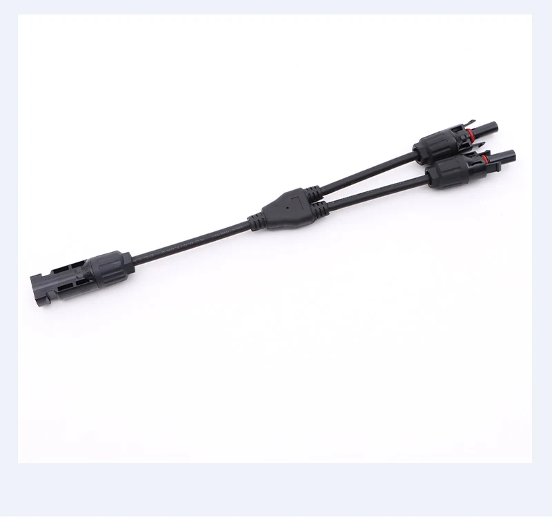 2 in 1 PV Y Zweig Solar Parallel Stecker 4mm2 1000V Solar Kabel Photovoltaik System Stecker auf Buchse Stecker – Detail 7
