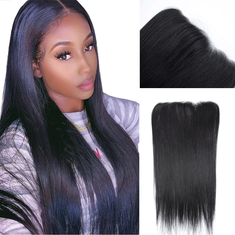 

Straight 13x4 Transparent Lace Frontal Synthetic Hair High Temparature Fiber 180% Density Straight 26 Inch 13x4 Lace Frontal