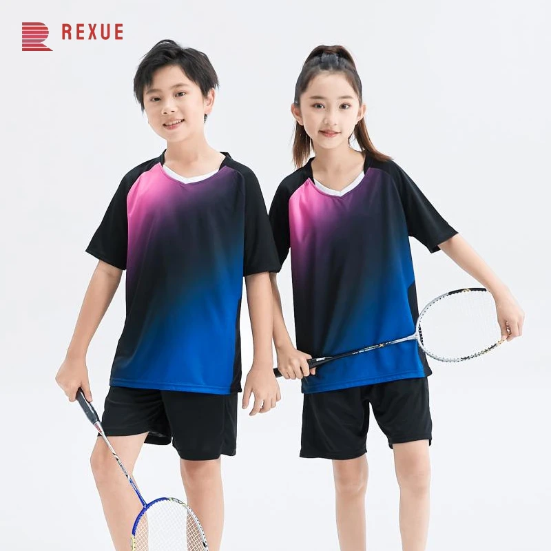 2024 Summer New Table Tennis Clothes Couple Badminton T-Shirt Pickleball Competition Training Uniform Sweat-Absorbent Tops
