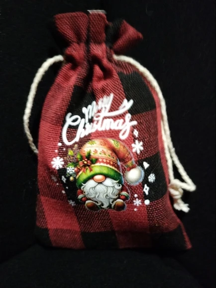 6pcs Christmas Linen Cotton Gift Bags Merry Christmas Decorations 2025 Xmas Packing Candy Bag Navidad Natal New Year Decor 2026 photo review