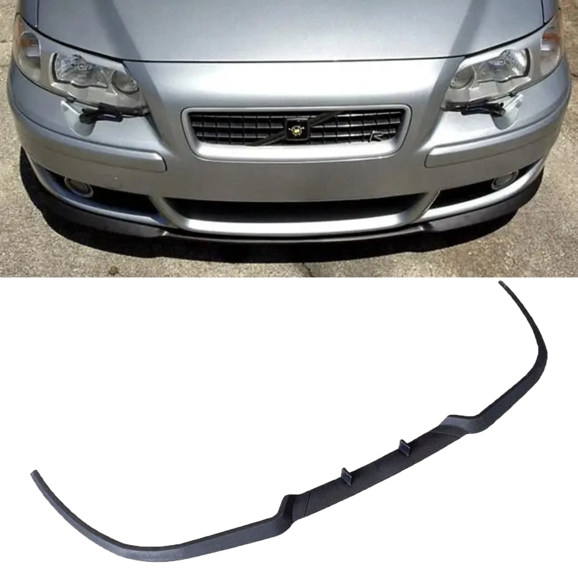 For Volvo S60R V70R CUPRA R FRONT SPOILER FRONT BUMPER LIP Spoiler lip universal 3pcs body kit Sport tuning Protector Quality