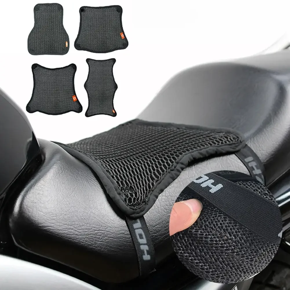 AliExpress Motorcycle Seat Cushion Cover 3D Mesh Protector Insulation Cushion Honeycomb Motorcycle Seat Cover Universal For Electric Bike