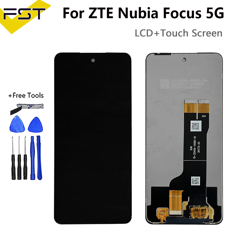 Original Tested For ZTE Nubia Focus 5G LCD Display Touch Screen Digitizer Assembly Repair For ZTE Nubia Focus Pro 5G Z2351N LCD