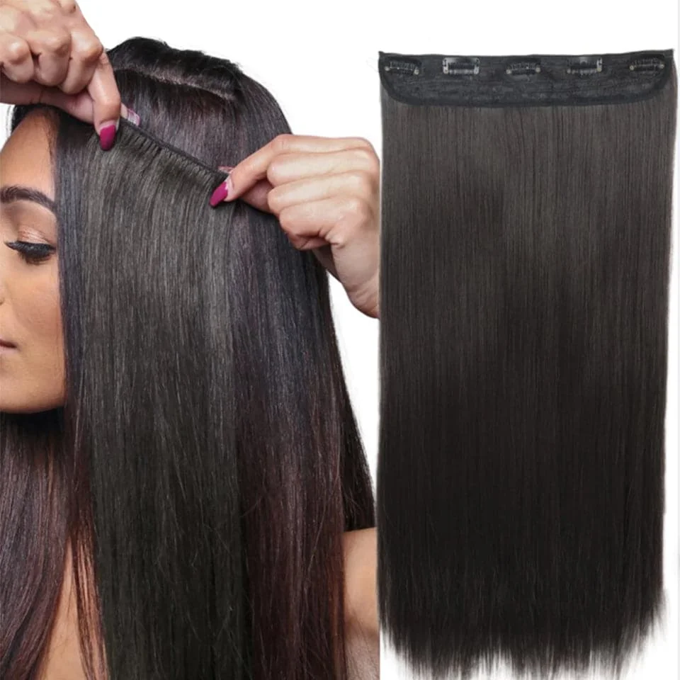 5-clip-one-piece-clip-in-hair-extensions-straight-real-human-hair-natural-black-clip-in-extensions-3-4-full-head-hair