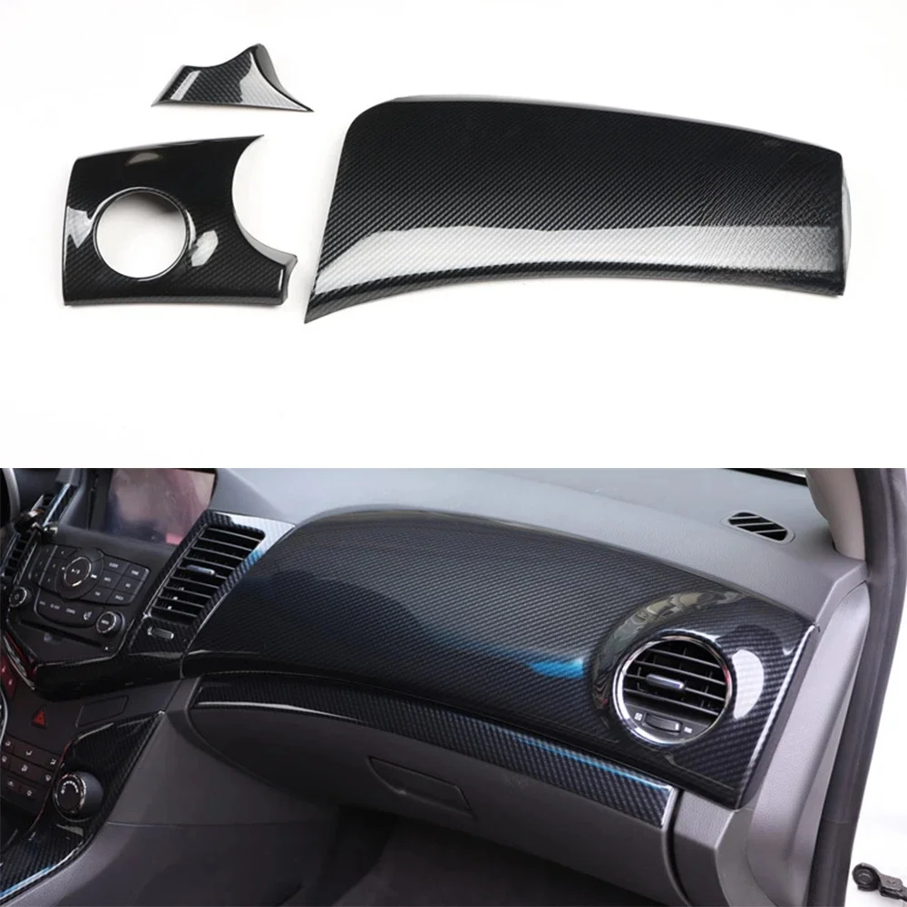 Pasuje do Chevrolet Cruze 2009-2013 2015 LHD przednia deska rozdzielcza samochodu wylot powietrza dekoracja wentylacyjna naklejki wnętrze samochodu listwy — zdjęcie 2