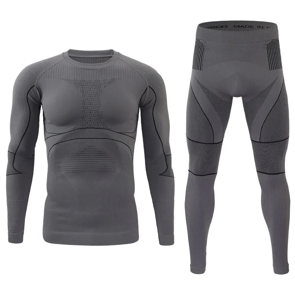 AliExpress NONE Seamless Tight Tactical Thermal Underwear Men Outdoor Sports Function Breathable Training Cycling Thermo Underwear Long Johns