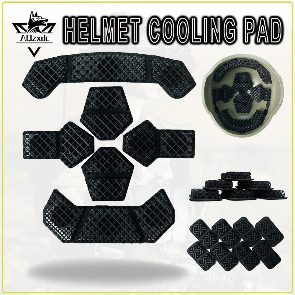 

Tactical Summer Helmet Cooling Pad Helmet Soft Comfortable Waterproof Breathable Honeycomb Lining for CS Hunting Role Playing