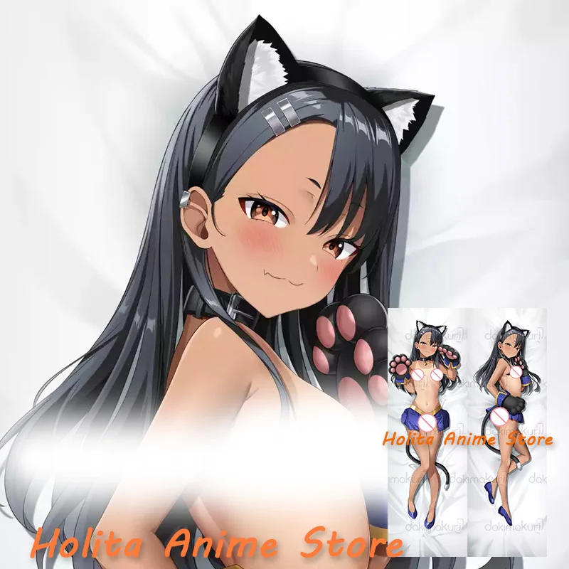 Imagem -03 - Dakimakura Anime Capa de Travesseiro Hayase Nagatoro Não Brinque Comigo Impressão Dupla Face Corpo em Tamanho Real