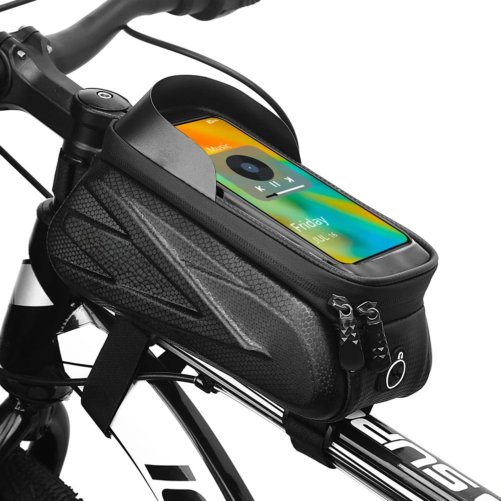 AliExpress ThinkRider Bike Bag Frame Front Top Tube Cycling bag Waterproof 6.6in Phone Case Touchscreen Bag MTB Pack Bicycle Accessories