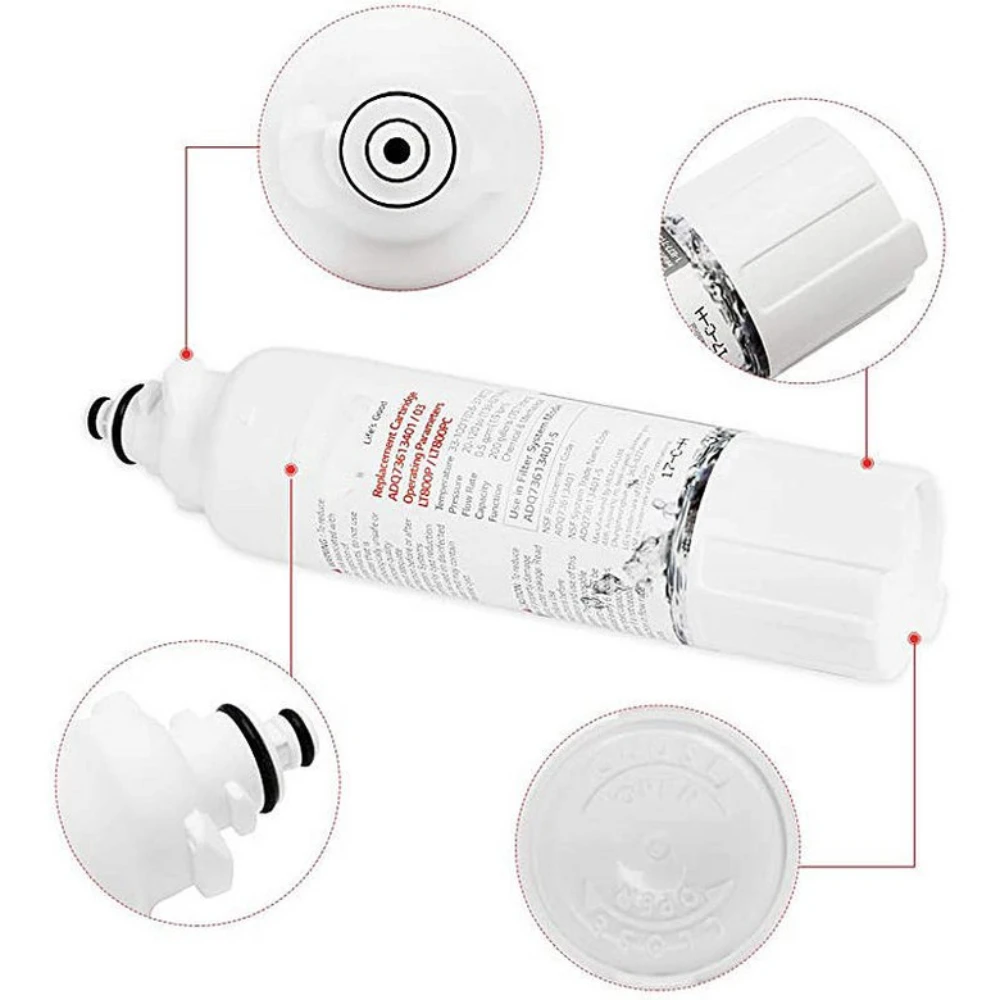 Lot De 3 Filtres À Eau Pour Réfrigérateur Compatible Avec for LG LT700P ADQ36006101 for Kenmore 9690 LFX28968ST01 Cartouche De Remplacement
