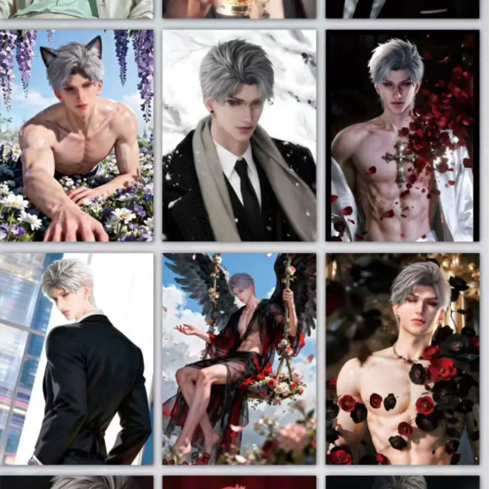 الحب والمساحة العميقة بطاقات جمع لقاء جميلة كول وينشوانغ 300 زائد تصاميم 63x88 مللي متر أنيمي أوتومي لعبة قسط