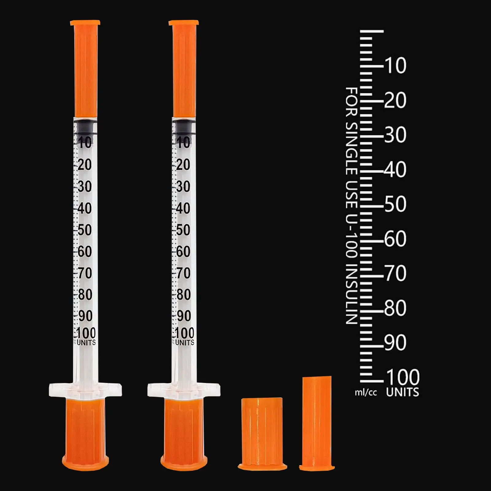 1 مللي 29 جرام 1/2 "حقنة يمكن التخلص منها حقنة أمان معقمة لجرعات الأنسولين الحيوانية الدقيقة #6