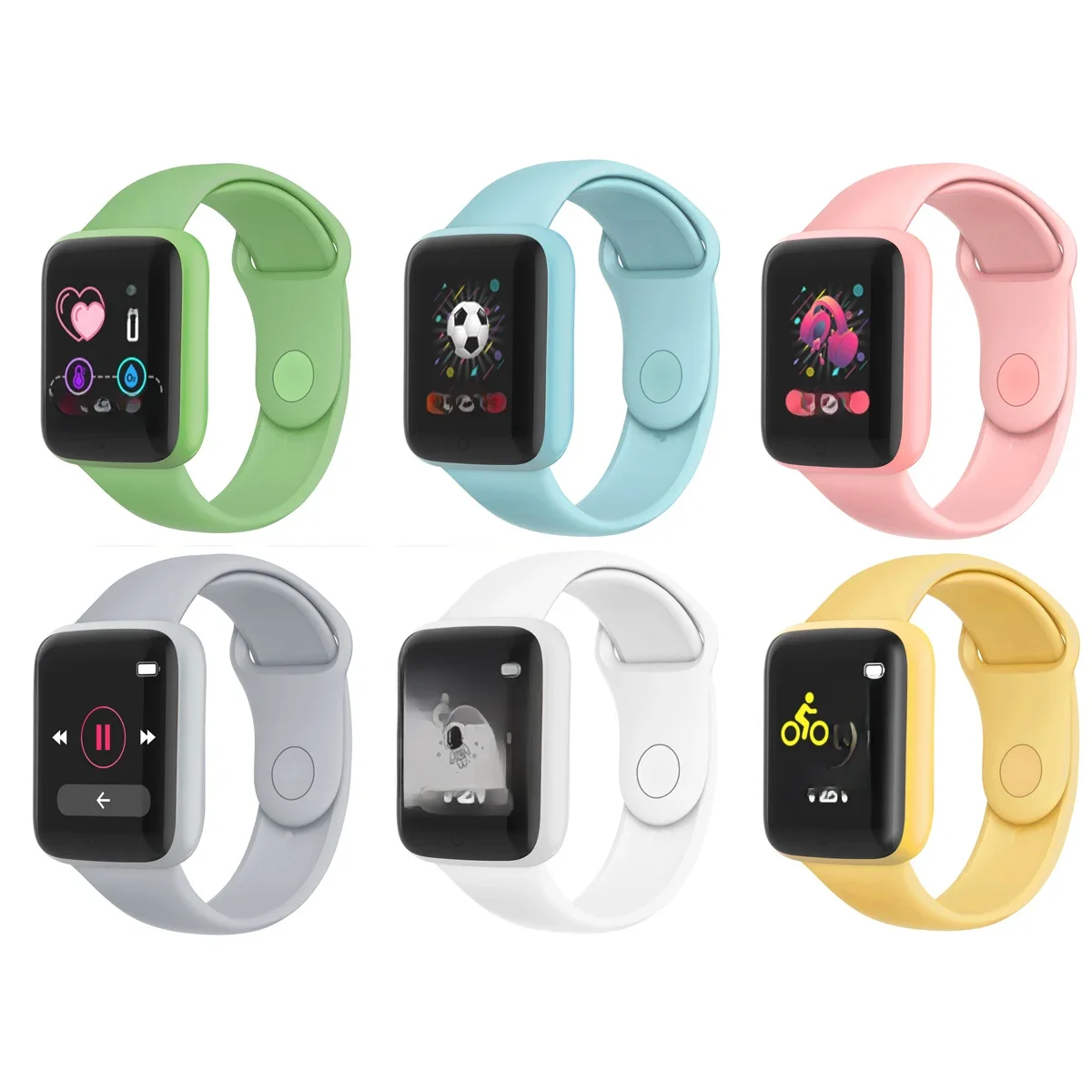 Smartwatch esportivo Bluetooth para homens e mulheres, NFC, imagem facial, pressão arterial