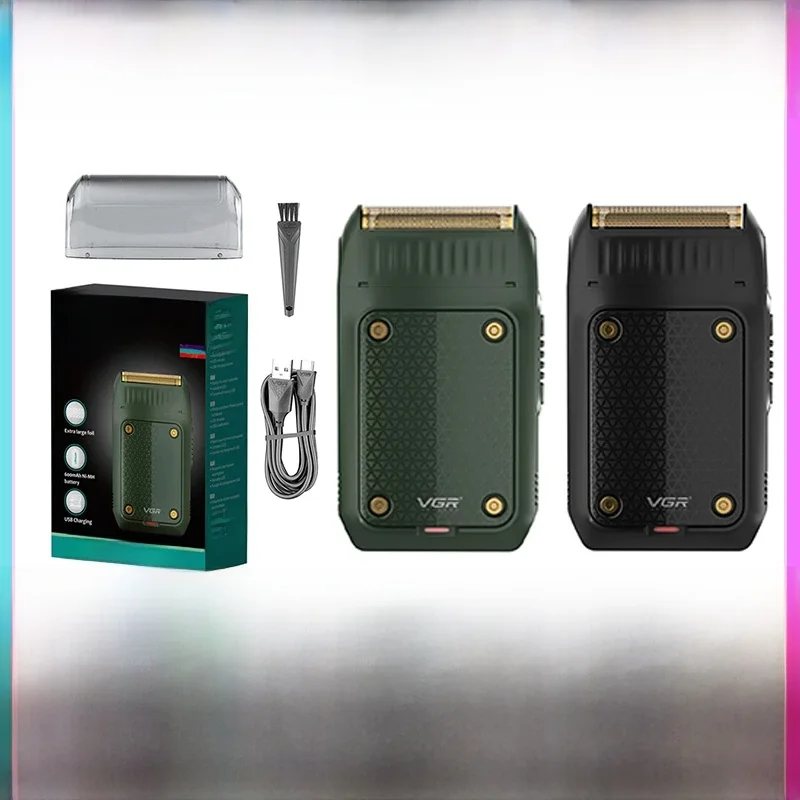 VgazV-353-Rasoir Professionnel Électrique Rasage Machine Portable Barbe Tondeuse Rechargeable Rasoir Mini Rasoir pour Hommes