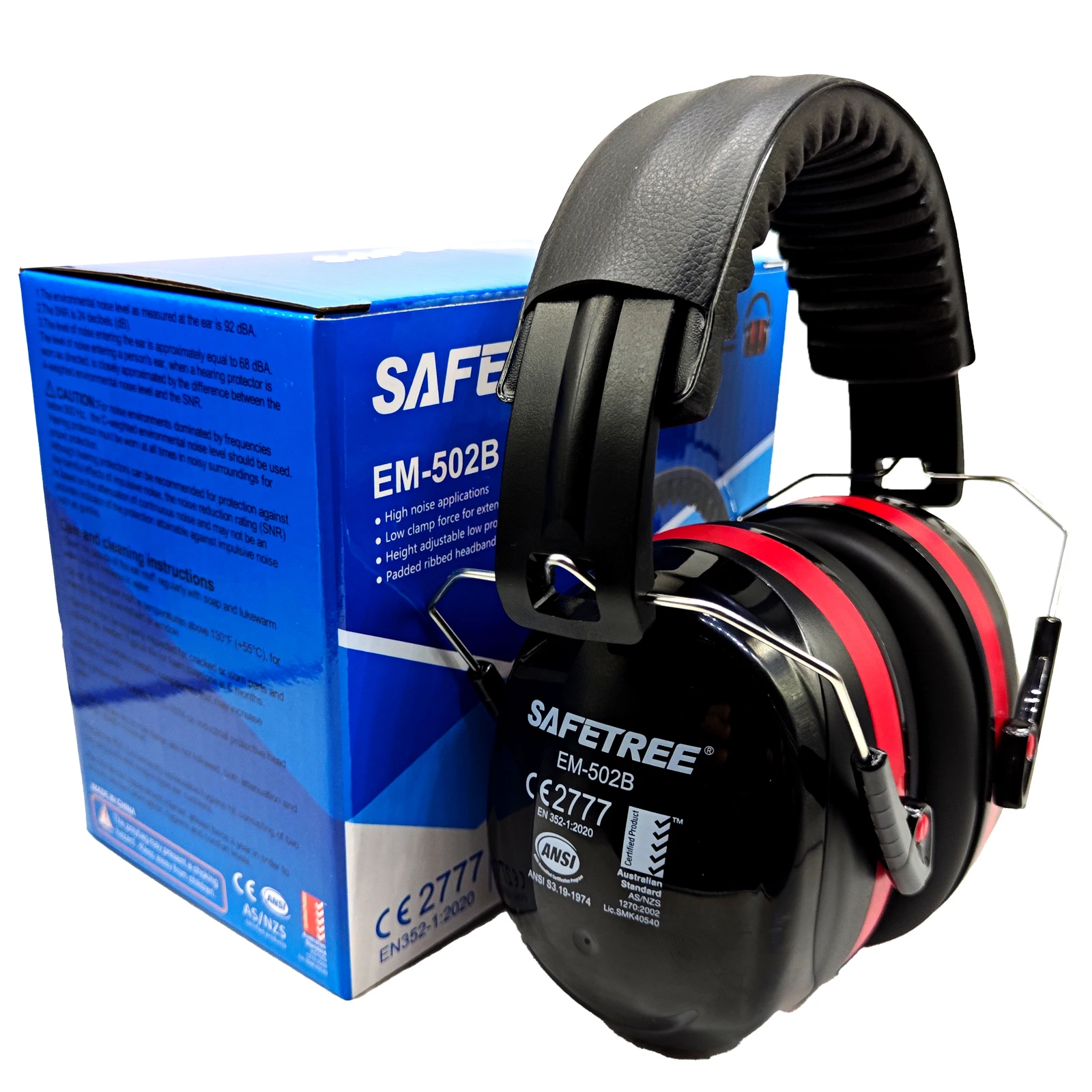 

SAFETREE CE EN352 Industry Foldable Earmuff PPE Safety Hearing Protection Ear Muffs