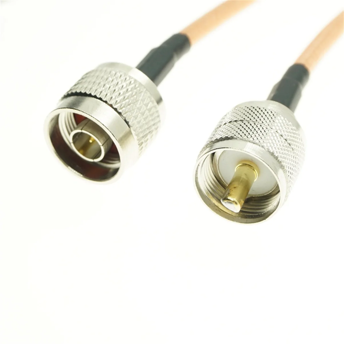 cable RG142 Double Shielded UHF PL259 Male Plug to N male plug RF Coaxial Connector Pigtail Jumper Cable New