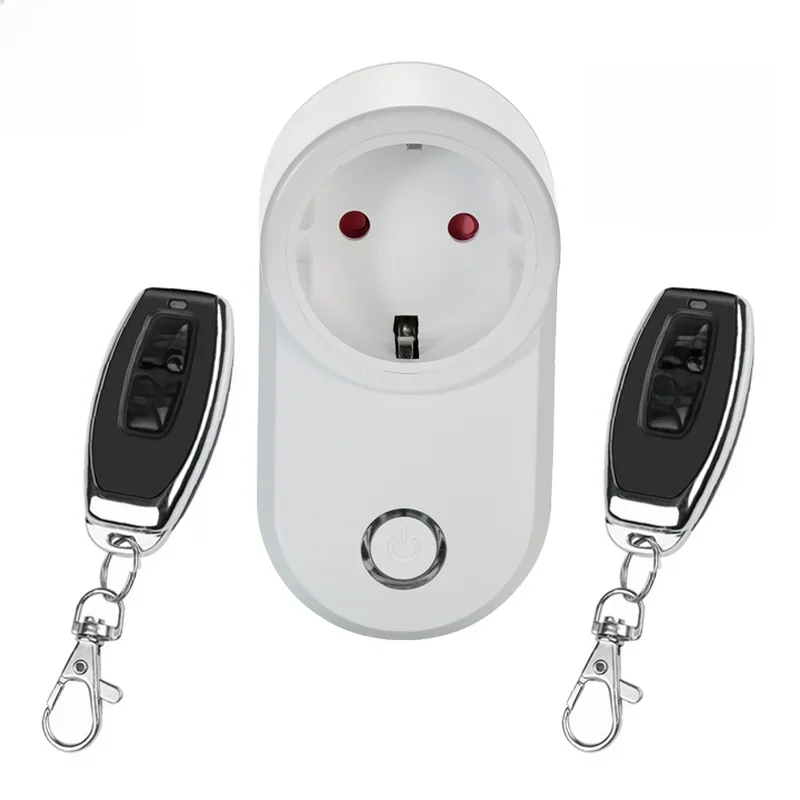 Commutateur de télécommande sans fil prise électrique EU FR prise universelle 433 Mhz 220v commutateur intelligent 15A prises électriques pour la lumière