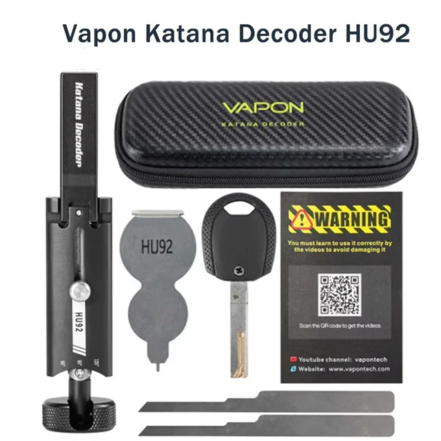 Decodificador Vapon Katana HU92 Vapon HU92 herramienta de selección y decodificadora automática herramienta de cerrajería
