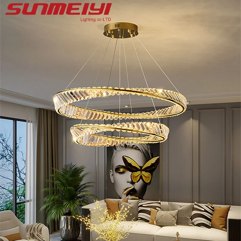 Modern Luxury Chandelier Crystal LED Light Fixture For Dining Living Room Kitchen Bedroom Restaurant Hotel Villa Lobby Lightng