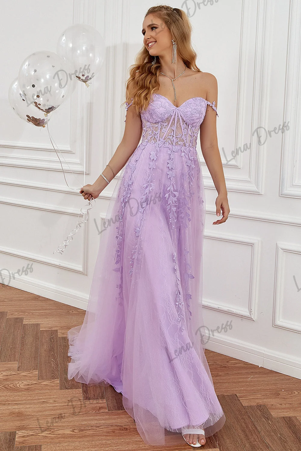 Lena Sharon-Robe de Soirée Luxueuse en Dentelle Brodée, Tenue de Soirée pour Occasions Formelles, Arabie Saoudite, Couleur Rose