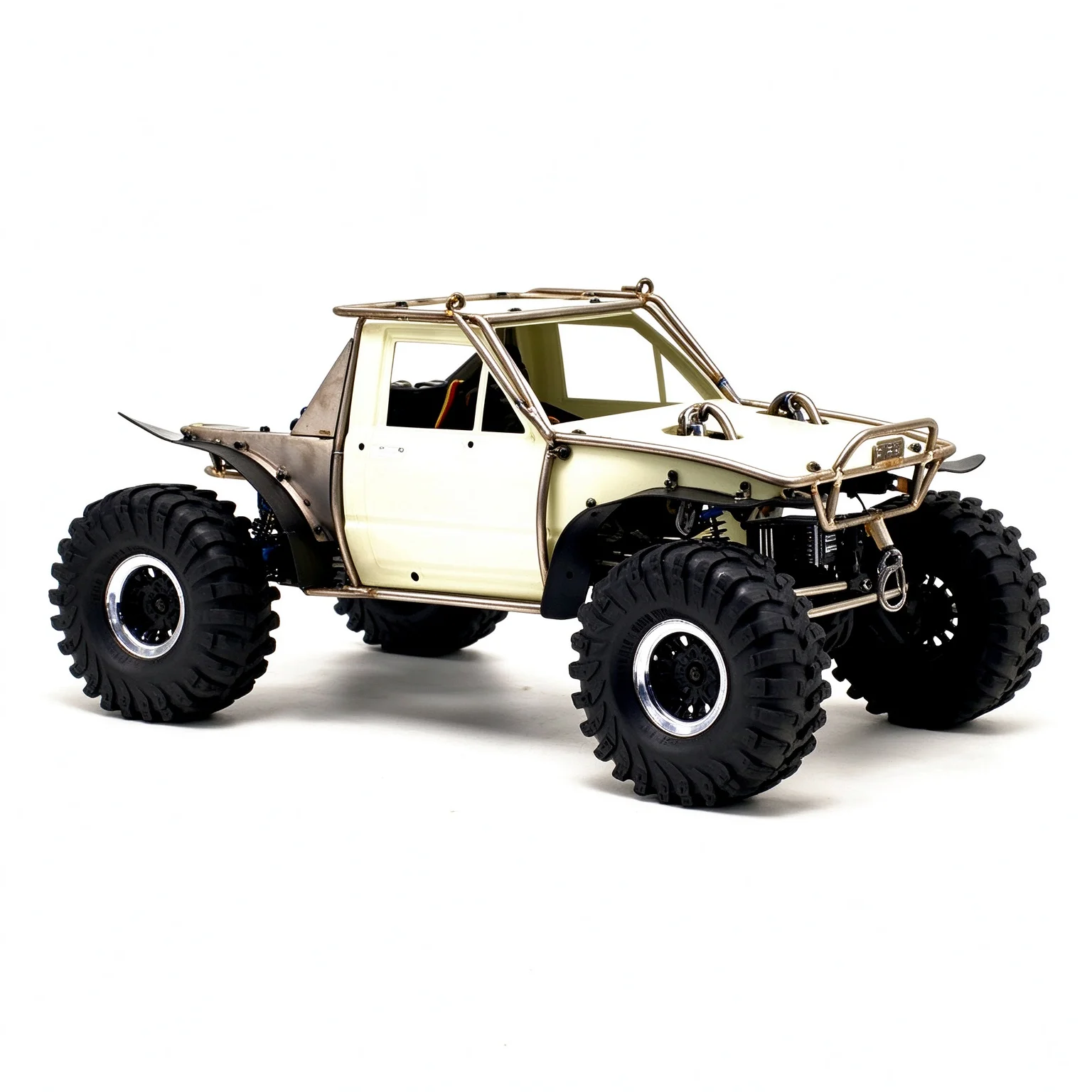 D1RC Gray Rainforest Chassis Titanium Tube Frame RC Rock Crawler Competition-Spec Off-Road Remote Control Truck