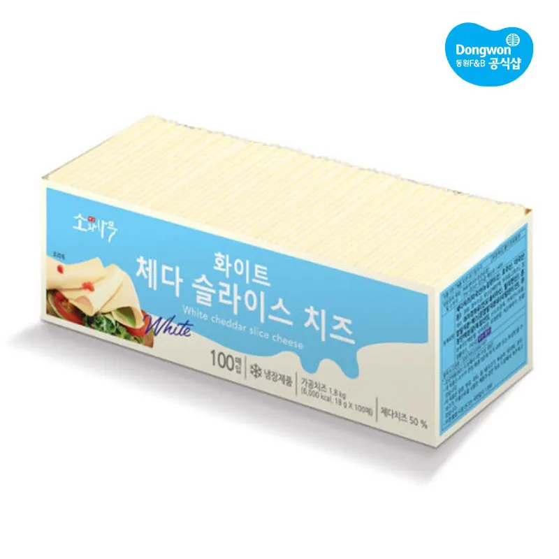 [Dongwon Official Shop] Dongwon and Wood White chess slice 1.8kg (100 purchased)