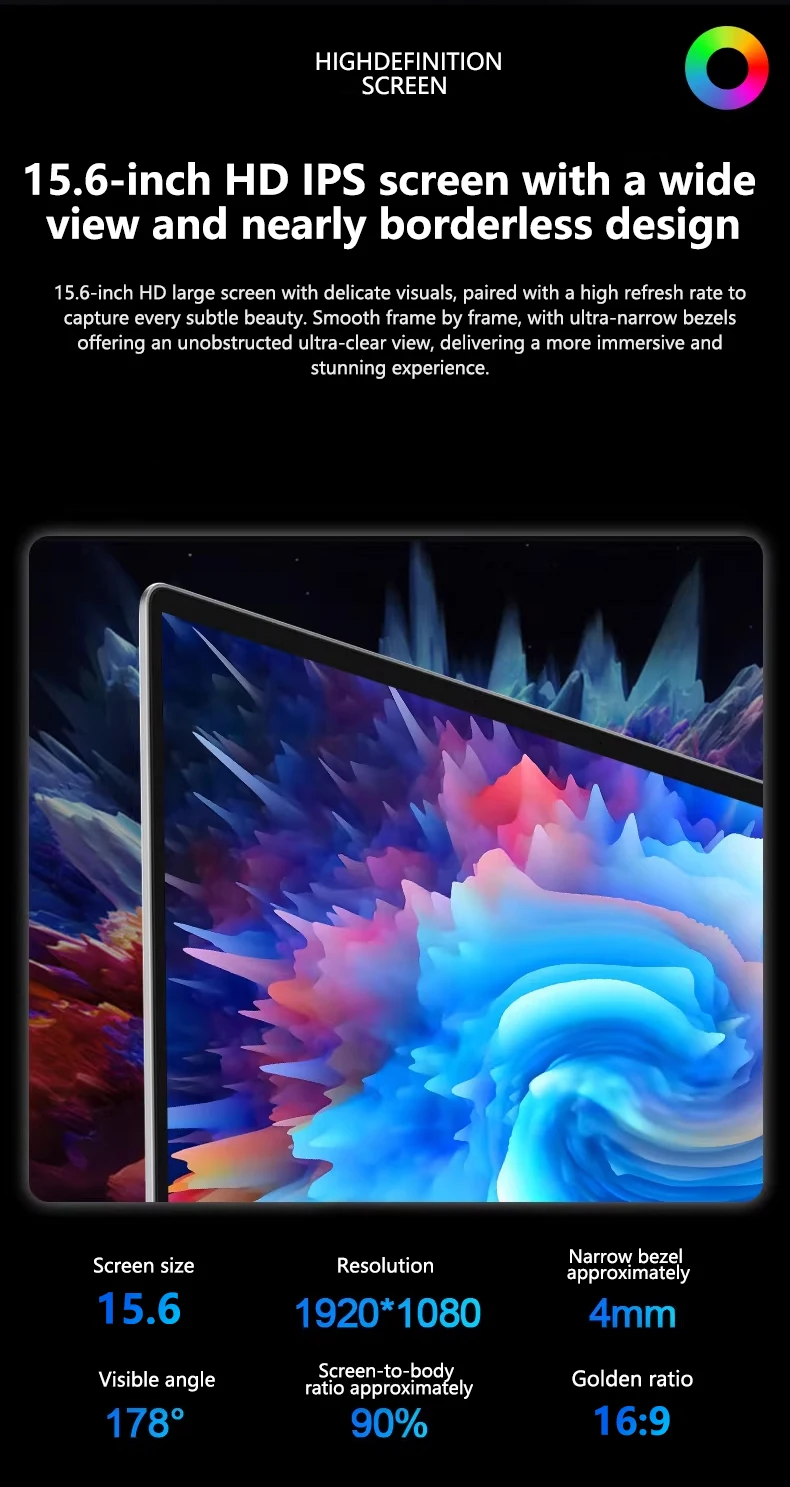 LENO Laptop 15.6" Intel Core i9 9900 Windows 11 32GB 2TB Fingerprint Unlock 1080P HD Gaming Computer PC Gamer Office Ultra Slim Notebook