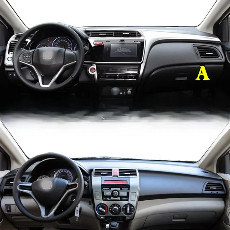 For Honda City GM2 GM3 GM6 Dashmat Dashboard Cover Instrument Panel Sunscreen Protective Pad Dash Mat Anti-Dirt Ornaments