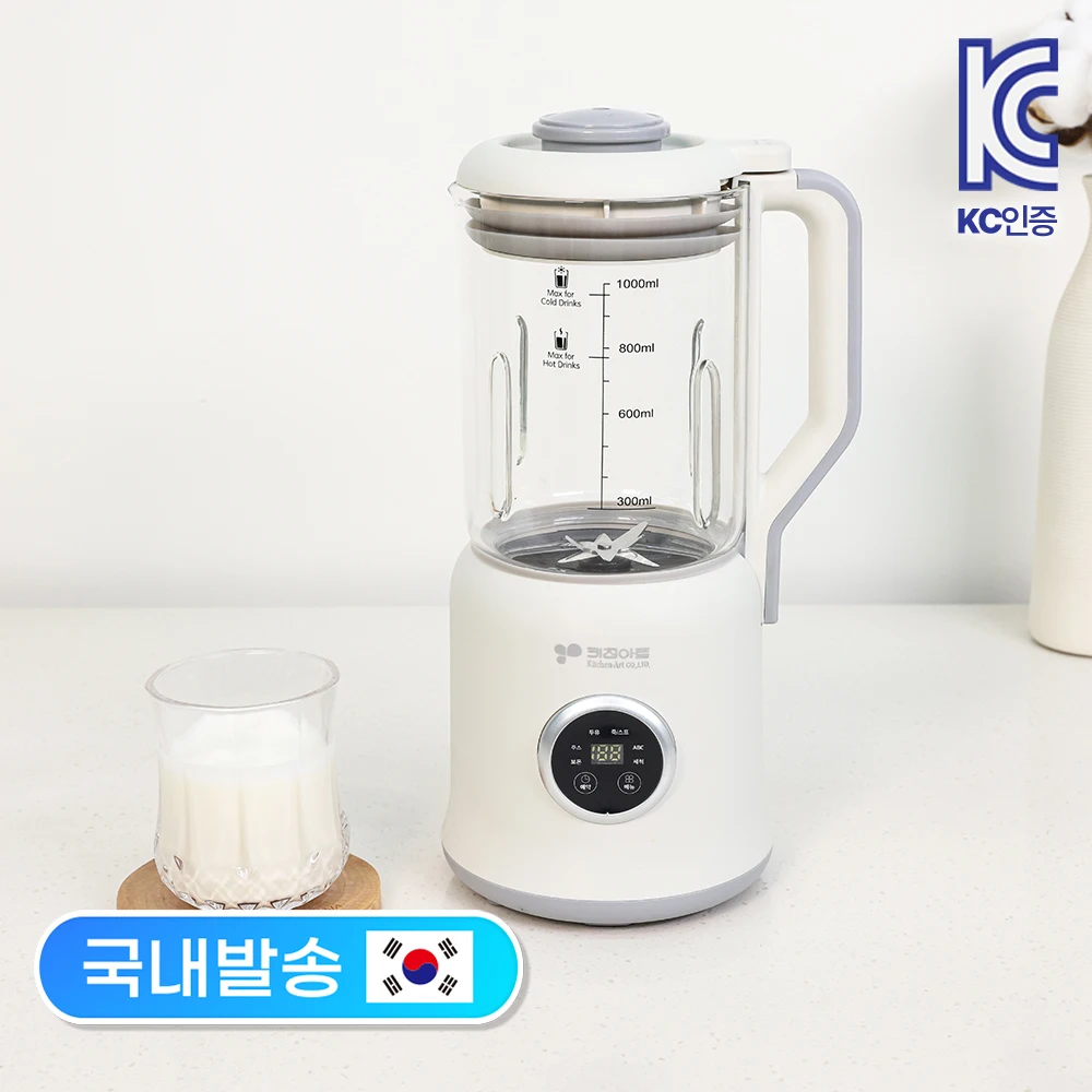 R آلة صنع زيت الصويا المقاوم للحرارة للمطبخ من الفولاذ المقاوم للصدأ ، غطاء تعبئة مزدوج من الزجاج المقسى ، سحق عالي السرعة ، حافظة للحرارة ، آلية ، مغسولة ، عصيدة الصويا ، حساء ، عصير ، حبوب ، نودر ، من 1 لتر