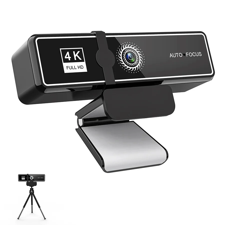 4K HD Mini Webcam With Microphone Plug And Play Drive Free USB Interface Widely Compatible Computer TV Suitable For Live Webcam