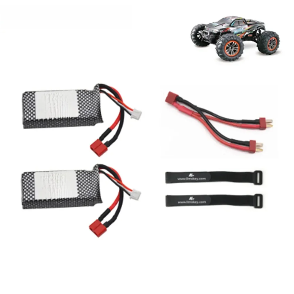 Batterie lipo 7.4V 3600mAh, mise à niveau vers 9125 mah, pièces de rechange de voiture XINLEHONG 7.4 RC, accessoire de batterie XLH 1800