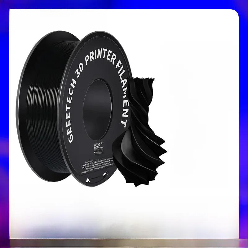 Geeetech ABS+ 3D-filament 1,75 mm 1 kg kunststof, 3D-printermateriaal, wirwarvrij, niet-giftig, vacuümverpakking wit zwart - afbeelding 2