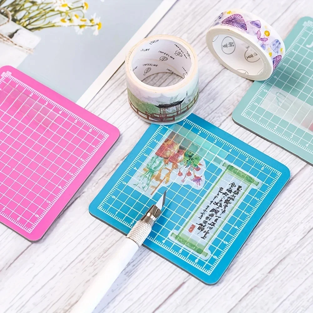 1Pc Mini-Diy Ambachtelijke Snijmat-Precisie Snijoppervlak Voor Diecut Ambachten, Papier Snijden, Sticker Snijden En Scrapbooking - afbeelding 2